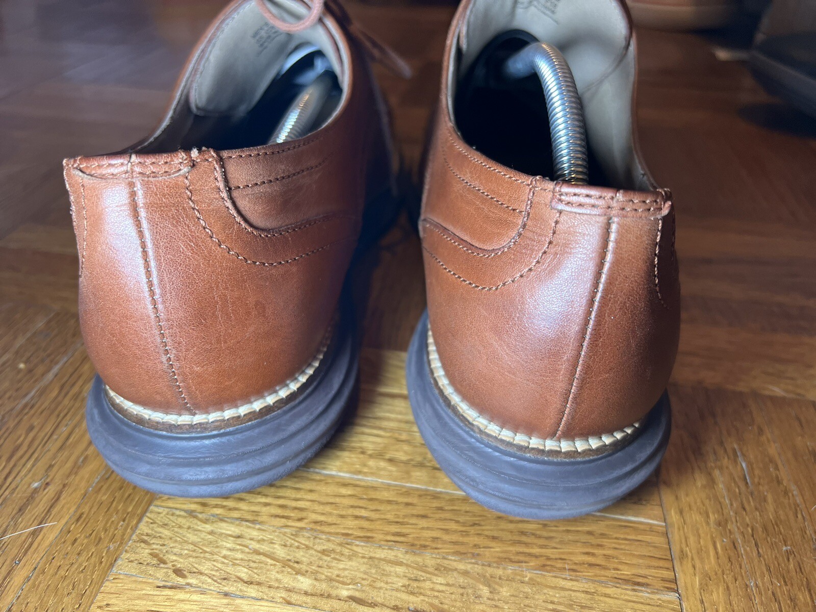 SAOLA Scarpe Oxford Cole Haan Grand OS da uomo taglia 12 marroni in pelle punta alare