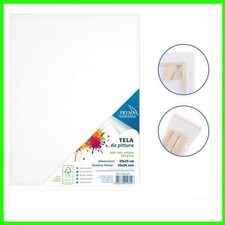 TELA BIANCA PER PITTURA DIPINGERE COLORI ACRILICI OLIO TEMPERA ARTISTA TELAIO