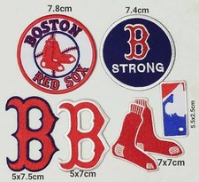 MLB Boston Red Sox Logo Patch sport Embroidery , Iron , Sewing on Fabric