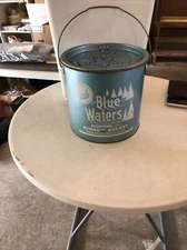 VINTAGE Fishing FRABILL’S BLUE WATERS FLOATING 220 MINNOW BUCKET