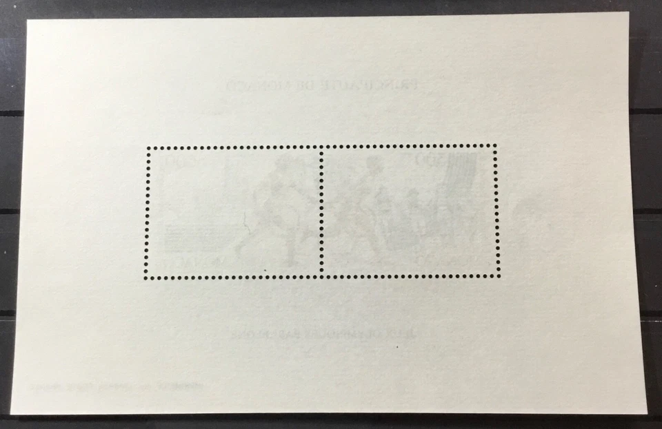 MÓNACO #1759. Juegos Olímpicos 1992. PAR HORIZONTAL COMO S/HOJA. (YVERT CV $100+) MNH Foto 2 de 4