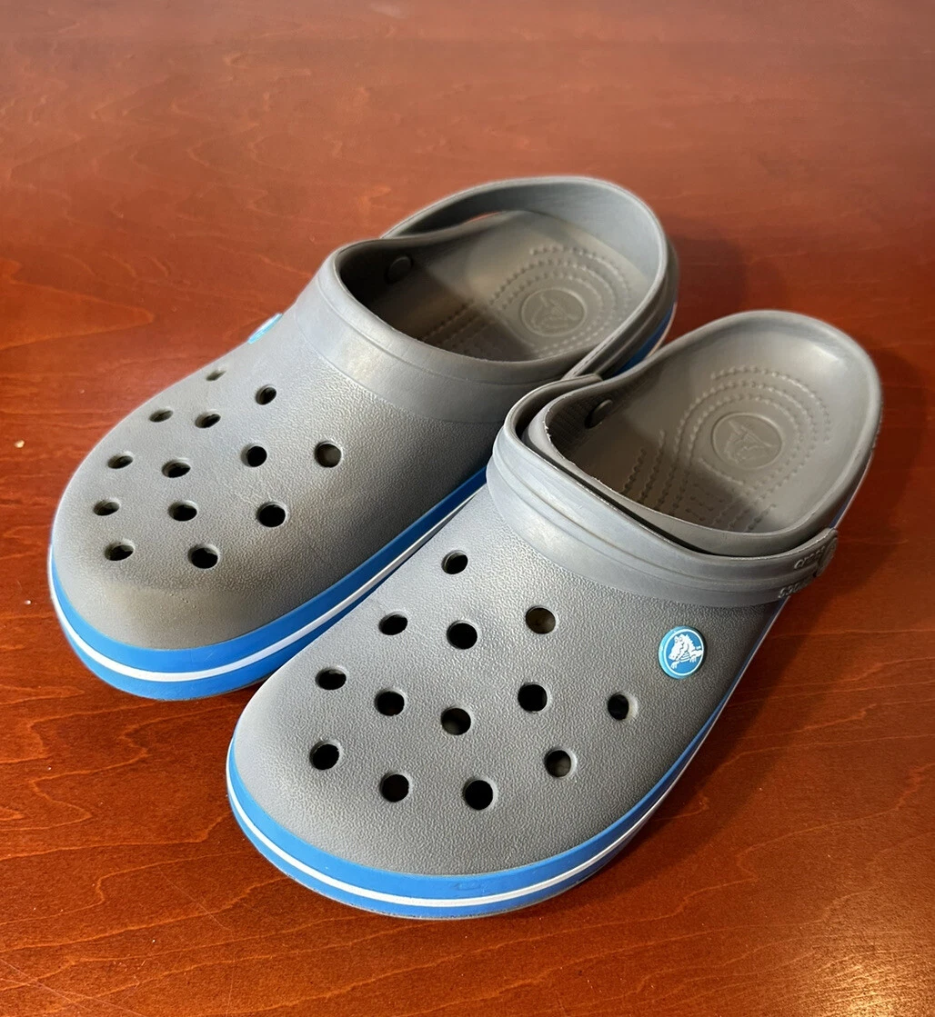 Crocs grey and blue clearance