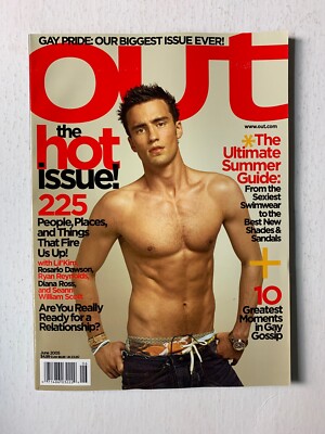 Out Magazine June 2005 - Rosario Dawson, Ryan Reynolds