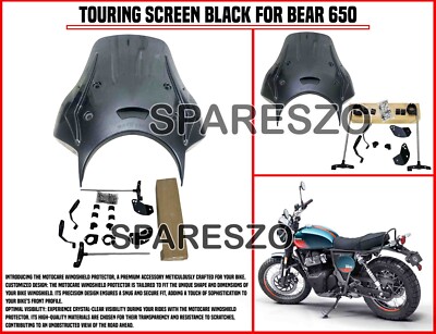 TOURING SCREEN BLACK FIT FOR ROYAL ENFIELD BEAR 650