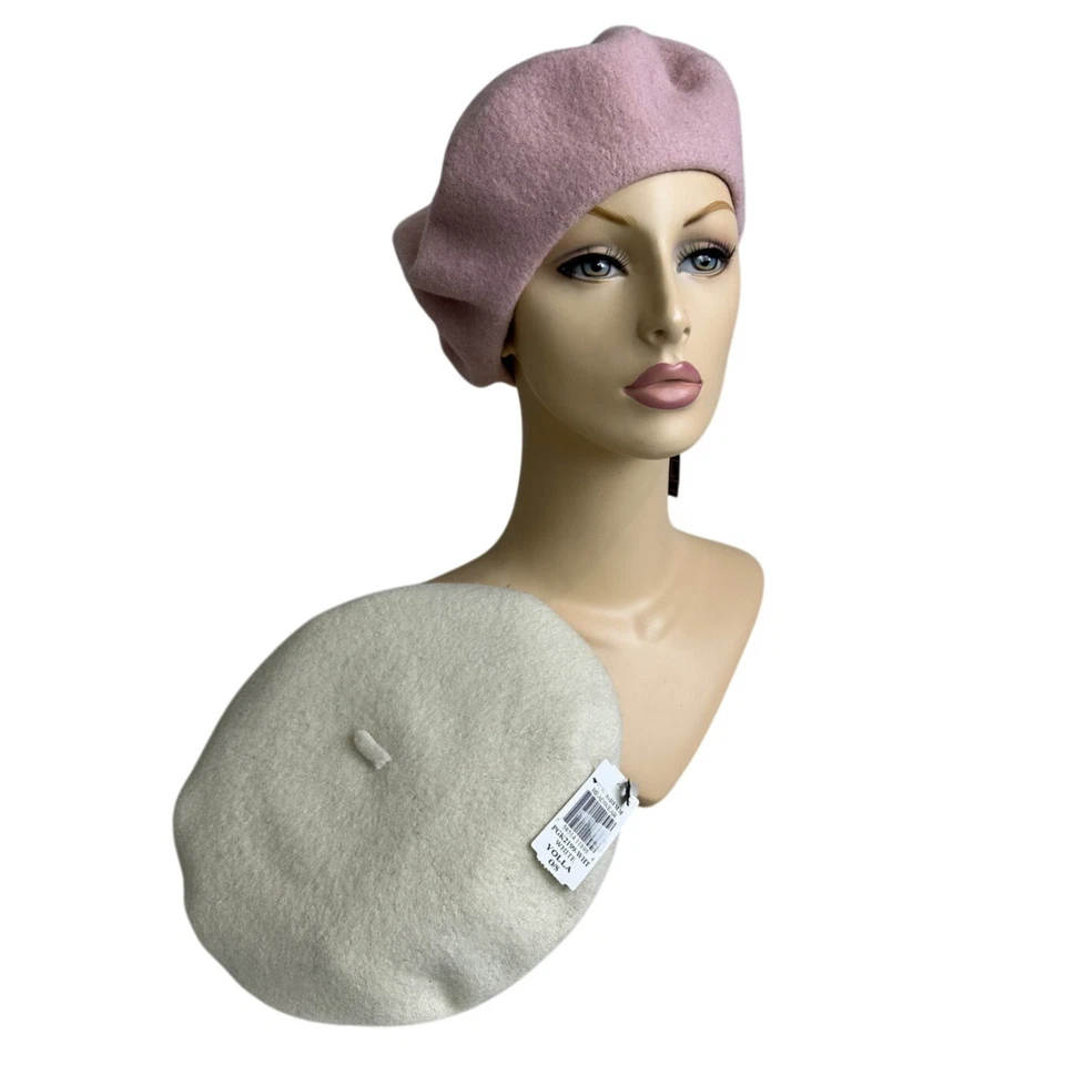 Mujeres Premium Estilo Francés Boina Sombrero Lana Suave Cálido Gorra Gorro Invierno Otoño Foto 2 de 4