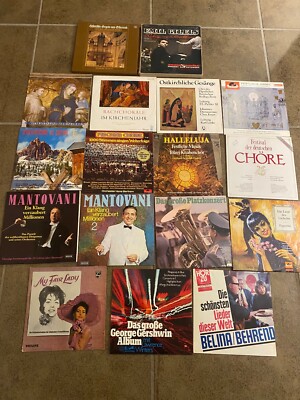 Konvolut 15 LP's & 2x Box MANTOVANI;My Fair Lady;GEORGE GERSHWIN;BELINA BEHREND;