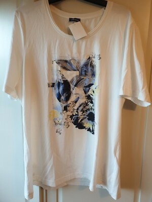 Gerry Weber White Floral Patch Tshirt 