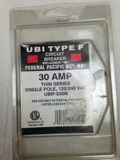 Federal Pacific Fuse Pullout for Water Heater 30 Amp 240v ... water heater fuse 30 amp breaker box 