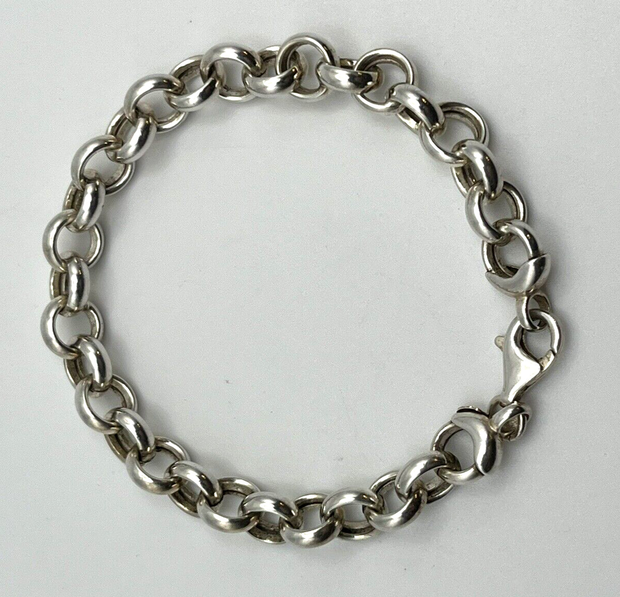 UPSCALE Solid Sterling Silver 925 ROLO CHAIN 7.5 … - image 4