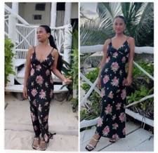 ZARA FLORAL PRINT CAMISOLE DRESS SIZE M MULTICOLOURED 9024/321
