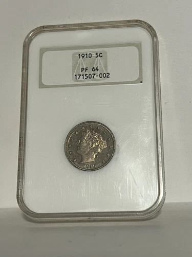 1910 Proof Liberty V nickel, NGC PR64, great quality coin!