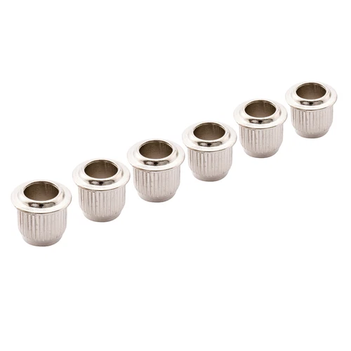 Musiclily Pro 6Pcs Nickel 9mm Bushing For Guitar Vintage Tuning Peg Machine Head
