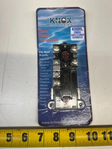 Knox T-4000HL Water Heater Thermostat Thermodisc HVAC Control 230033 Black LV