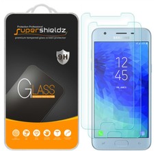  2-Pack Supershieldz Tempered Glass Screen Protector for Samsung Galaxy J3 Star