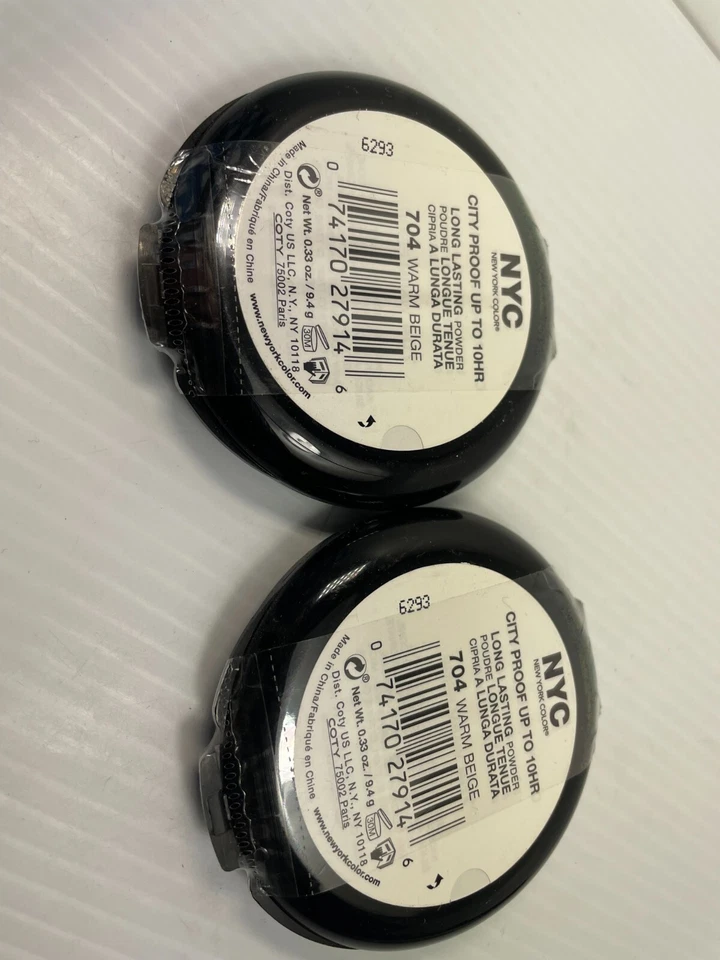 New (2) NYC City Proof 10HR Long Lasting Powder -704 Warm Beige *RARE! - Image 2 of 3