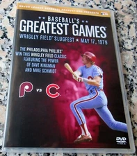 Wrigley Field Slugfest May 17 1979 RARE DVD Phillies Cubs Schmidt Bowa Kingman $