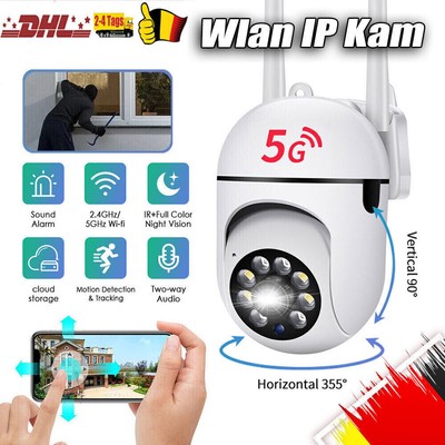 5G WIFI IP NETZWERK CAMERA 1080P HD PTZ CCTV FUNK WLAN AUßEN ÜBERWACHUNGSKAMERA