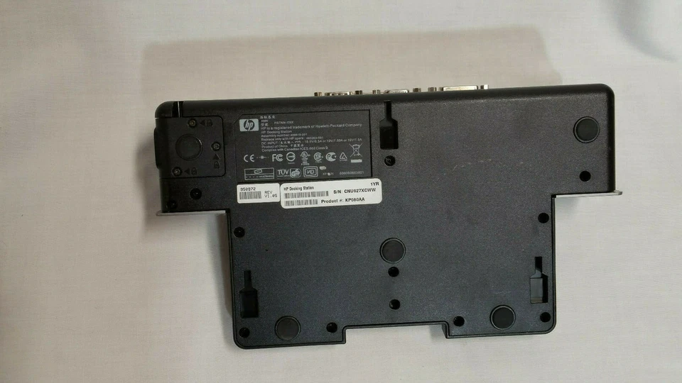 ESTACIÓN DE ACOPLAMIENTO HP # KP080aa para Elite Book 6930p 8530p 8730w Foto 2 de 4
