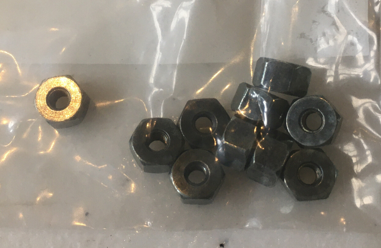 [10 Pack] Female Threaded 1/4” Hex Standoffs 5/32” Length 4-40 Thread