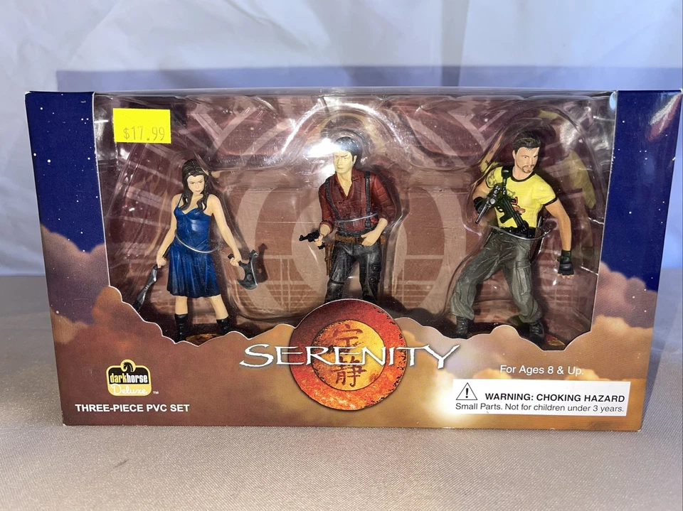 FIGURA SERENITY FIREFLY DARK HORSE DELUXE 3 PVC RIVER, MAL y JAYNE Nueva En Caja Foto 2 de 4