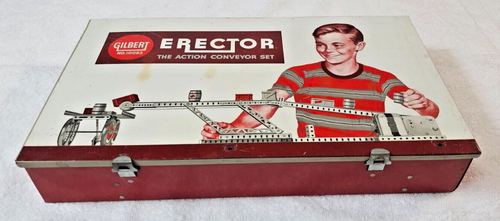 1958 Gilbert Action Conveyor Belt Erector Set NO. 10063 - Complete - Working! - Picture 11 of 24