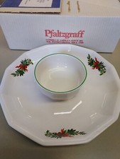 Pfaltzgraff CHRISTMAS HERITAGE Chip & Dip Ser...