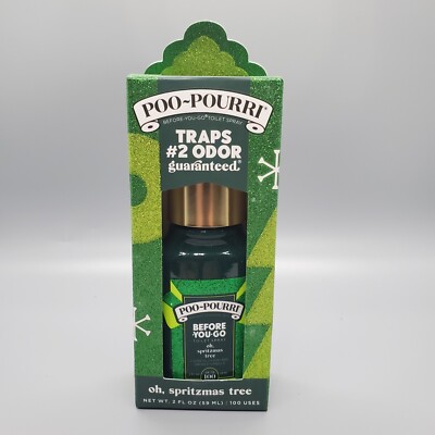 Poo-Pourri  Oh Spritzmas Tree 2 FL oz Cypress Cedar Vanilla Stocking Stuffer