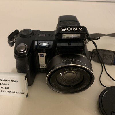 Sony Cyber-Shot DSC-H7 8.1MP Digital Camera Black No Charger