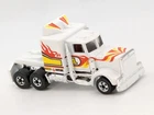 Vintage 1982 Hot Wheels Long Shot Rig Cab Gone Semi Truck White Hong Kong MINT