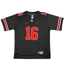 Nike Ohio State Buckeyes JT Barrett 16 Black Football Jersey Mens Large NCAA