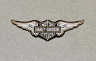 VINTAGE HARLEY DAVIDSON WINGS PORCELAIN SIGN CAR GAS OIL TRUCK MOTORCYCLE