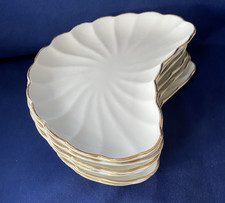 Bishop & Stonier Antique Crescent Salad Plate Set of 6 Antique 1876 Fluted