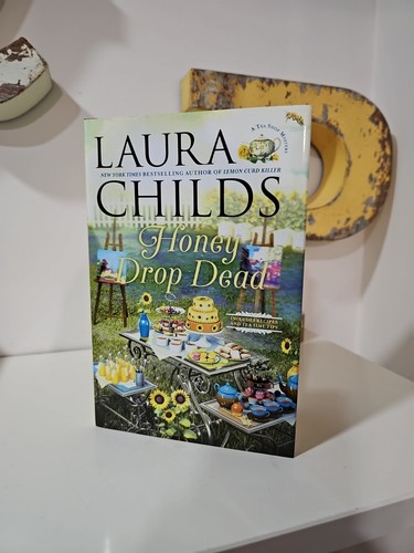Honey Drop Dead by Laura Childs Used Hardcover Cozy Mystery Book 