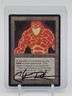 COAL GOLEM 1994 MAGIC THE GATHERING THE DARK CHRISTOPHER RUSH ON CARD AUTO Q0859