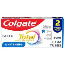Total Whitening Toothpaste Paste, 5.1 oz, 2 Pack, Fluoride Antibacterial for ... 1.29 per gallon