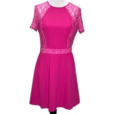Asos Magenta Pink Lace Dress 6 NWT