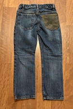 GAP Slim Straight Fit Jeans Dark Wash Adjustable Waist Boys Size 8