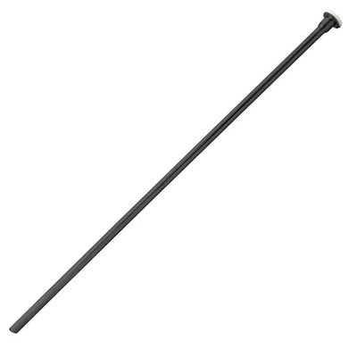 3/8 In. X 20 In. Flat Head Toilet Supply Riser in Matte Black