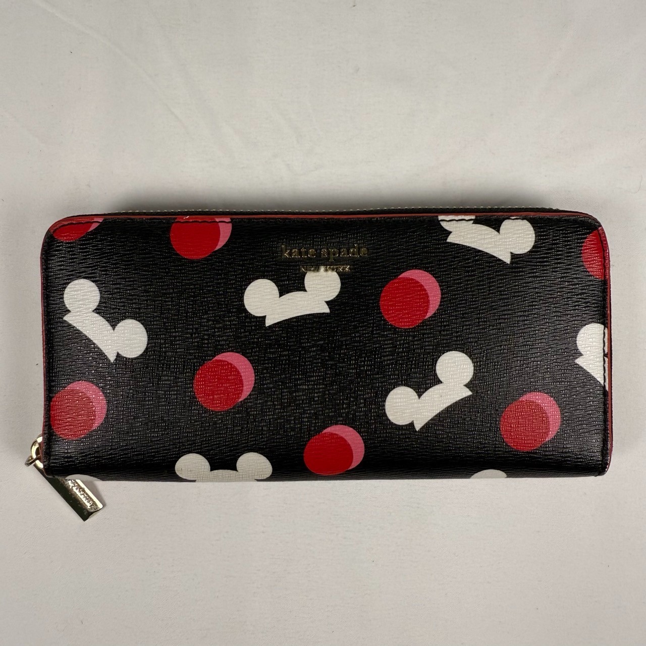 Rare Disney Parks x Kate Spade New York Mickey Mouse Large Continental Wallet