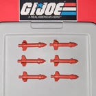 GI Joe Rolling Thunder 1988 Small Bombs Parts Set Original 80's Hasbro Unbroken