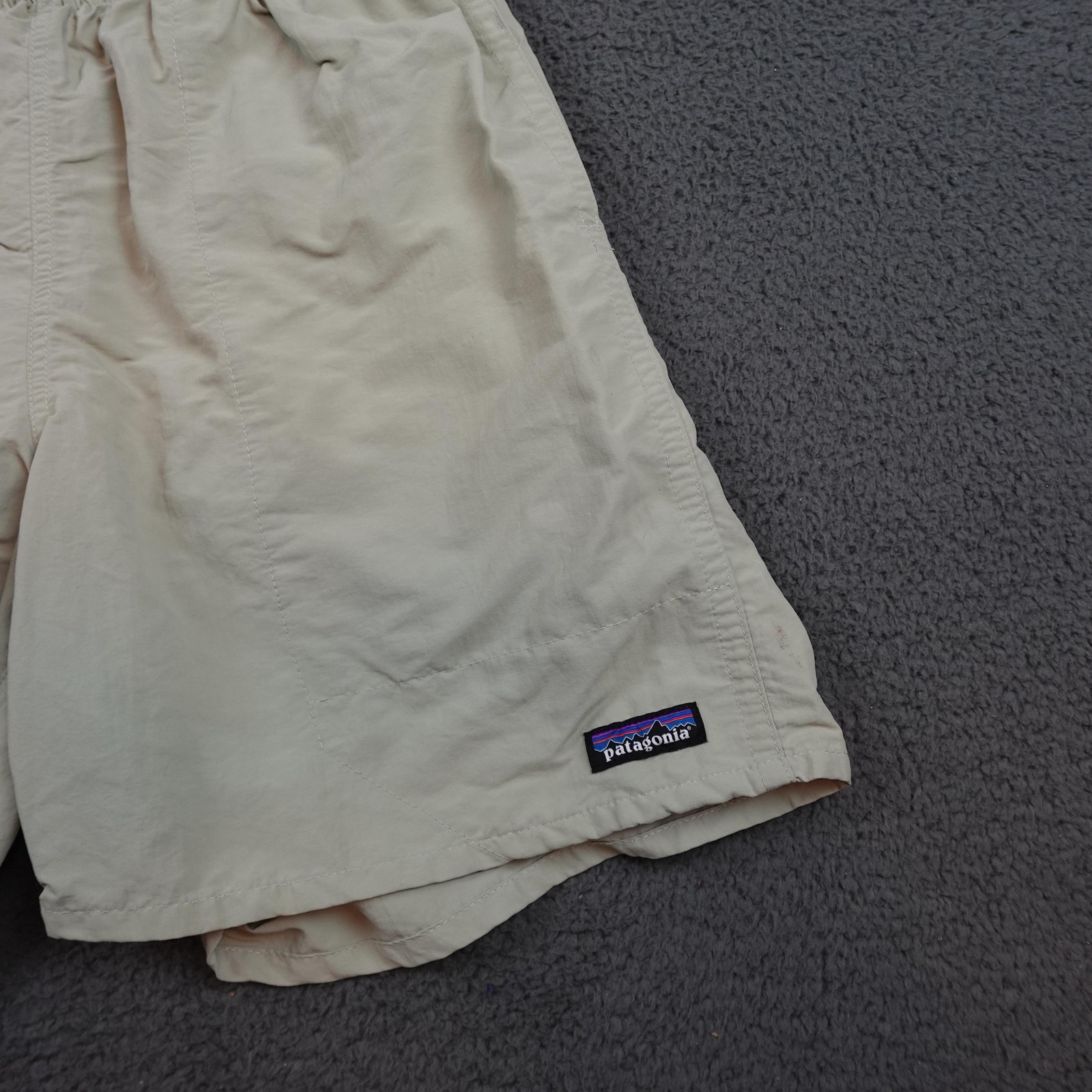 Patagonia Baggies Shorts Mens Large Beige Mesh Lined Swim Trunks Quick Dry thumbnail 2