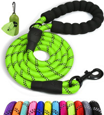 Taglory Rope Dog Leash 6 FT with Comfortable Padded Handle, Highly Reflective