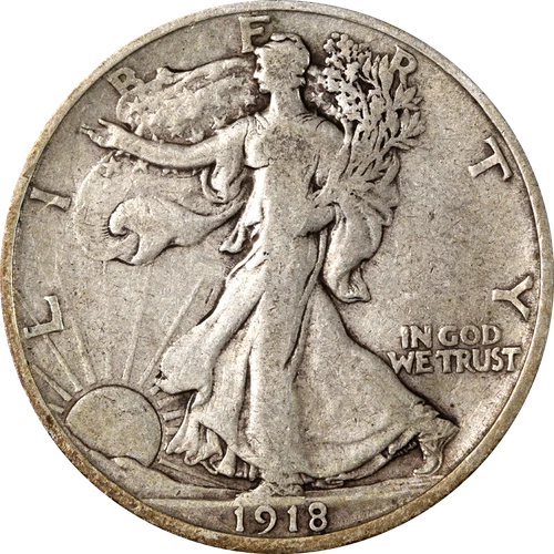1918-S Walking Liberty Half Dollar — photo from the most recent tracked eBay sale
