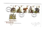 GREAT BRITAIN 1977 FDC "British Wildlife" - with insert
