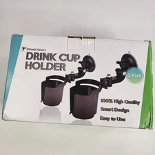 Car 2 Pack Cup Holder Drink New in Box Lever Easy Install Universal Adjustable
