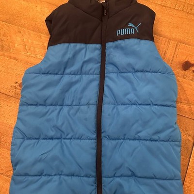 Puma Youth Boys Blue Puffer Vest