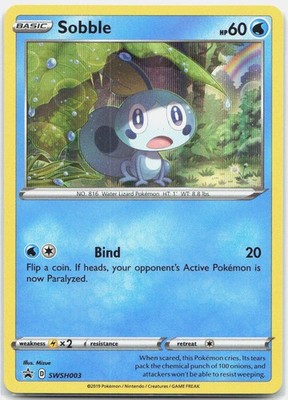 Sobble Promo SWSH: Sword & Shield Promo Cards SWSH003 NM