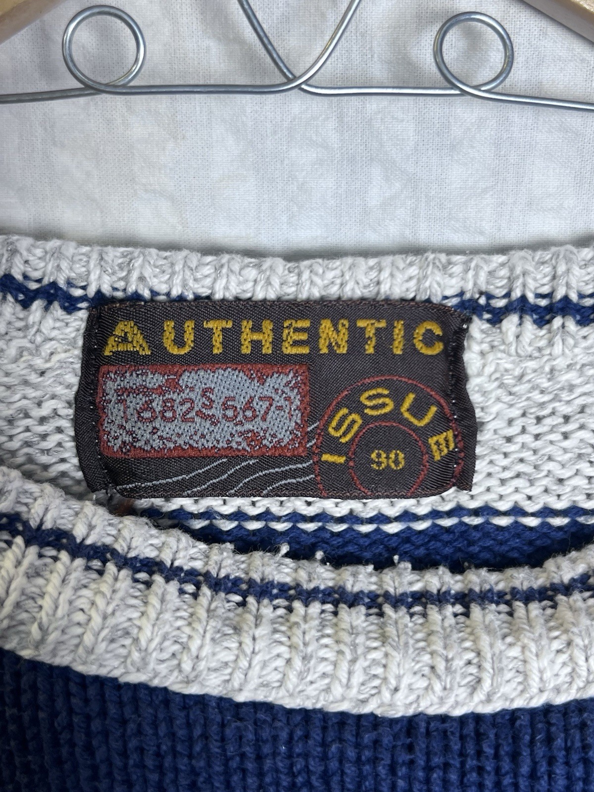 AUTHENTIC ISSUE VTG US STRIPED PULLOVER MEN'S COT… - image 6