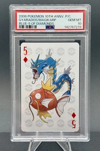 Pokemon PSA 10 Gyarados & Magikarp 10Th Anniv 2006 Japanese POP ONLY 7