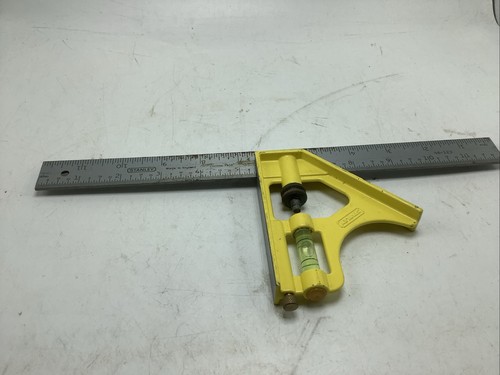 Stanley 46-123 12" Contractor Grade Combination Square-Made In England